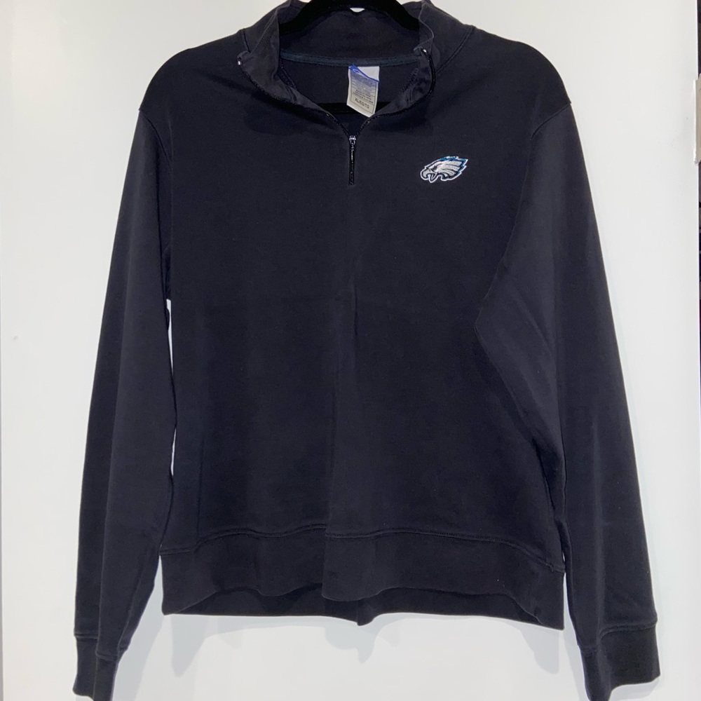 Philladelphia Eagles 1/4 Zip Sweatshirt Sz XL